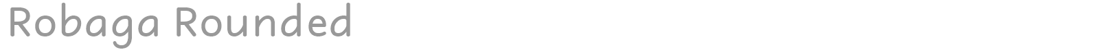 Robaga Rounded font preview